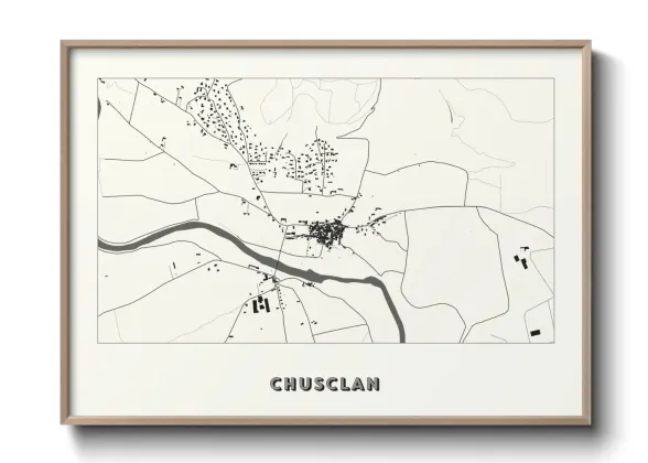 Une affiche de carte sur Chusclan