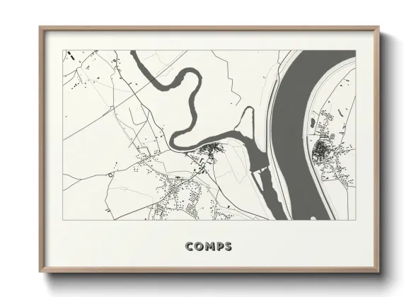 Une affiche de carte sur Comps