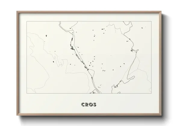 Une affiche de carte sur Cros