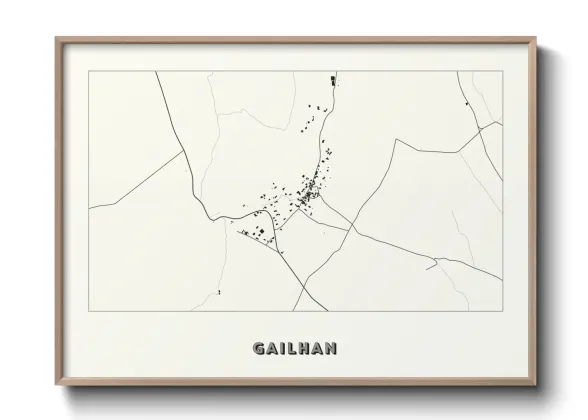 Une affiche de carte sur Gailhan