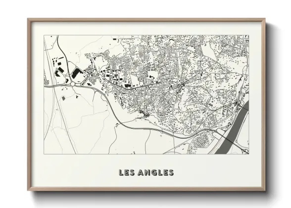 Une affiche de carte sur Les Angles