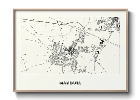 Une affiche de carte sur Manduel