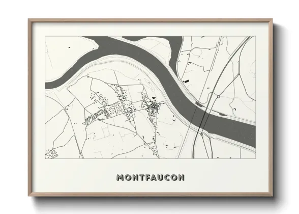 Une affiche de carte sur Montfaucon