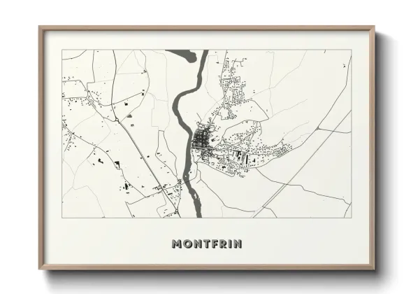 Une affiche de carte sur Montfrin
