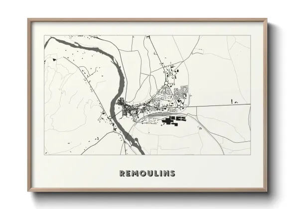 Une affiche de carte sur Remoulins