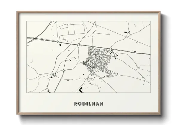 Une affiche de carte sur Rodilhan