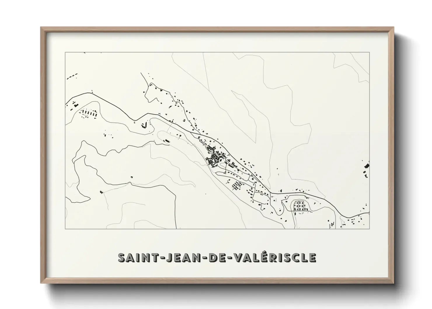 Un poster carteSaint-Jean-de-Valériscle