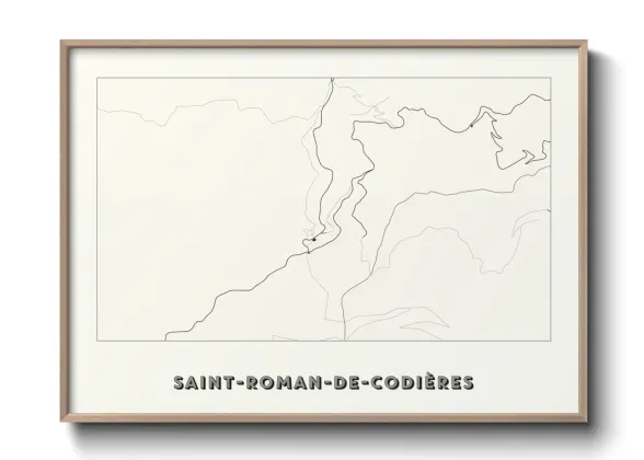 Une affiche de carte sur Saint-Roman-de-Codières