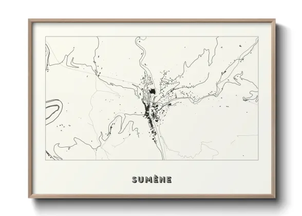 Une affiche de carte sur Sumène