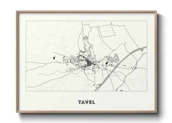 Une affiche de carte sur Tavel