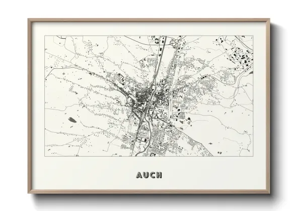 Une affiche de carte sur Auch