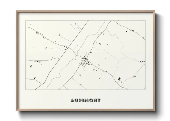 Une affiche de carte sur Aurimont