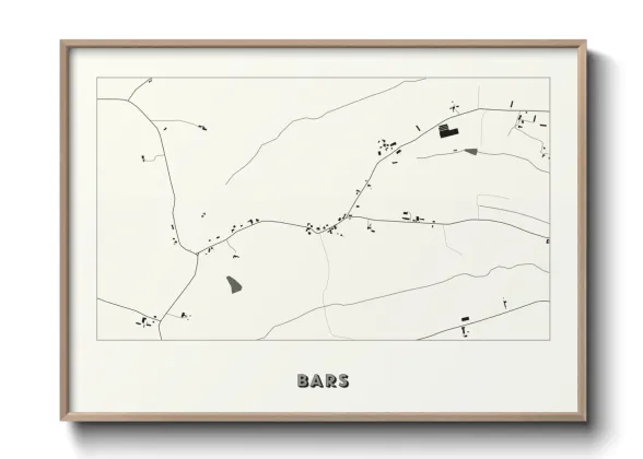 Une affiche de carte sur Bars