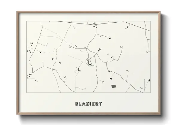 Une affiche de carte sur Blaziert