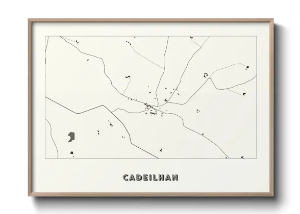 Une affiche de carte sur Cadeilhan