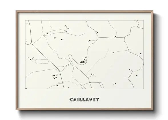 Une affiche de carte sur Caillavet