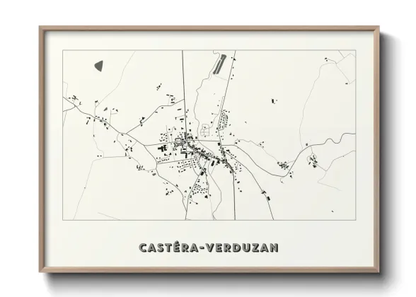 Une affiche de carte sur Castéra-Verduzan