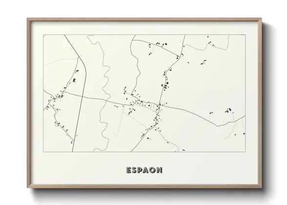 Une affiche de carte sur Espaon