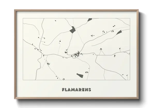 Une affiche de carte sur Flamarens