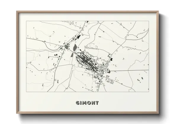 Une affiche de carte sur Gimont
