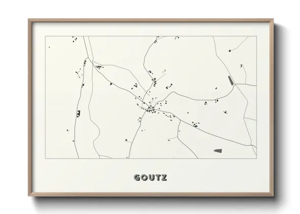 Une affiche de carte sur Goutz