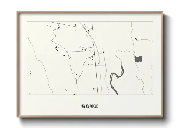 Une affiche de carte sur Goux