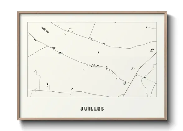 Une affiche de carte sur Juilles