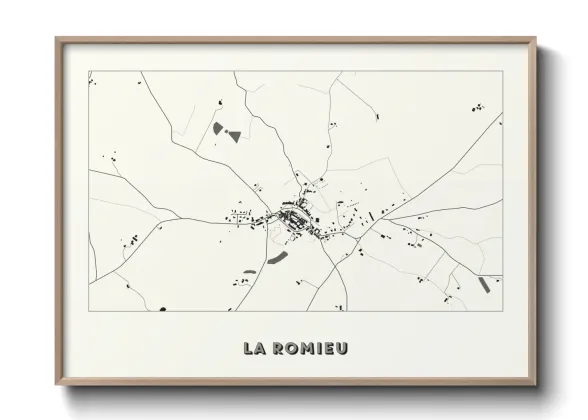 Une affiche de carte sur La Romieu