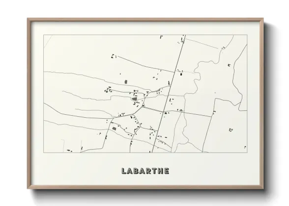 Une affiche de carte sur Labarthe