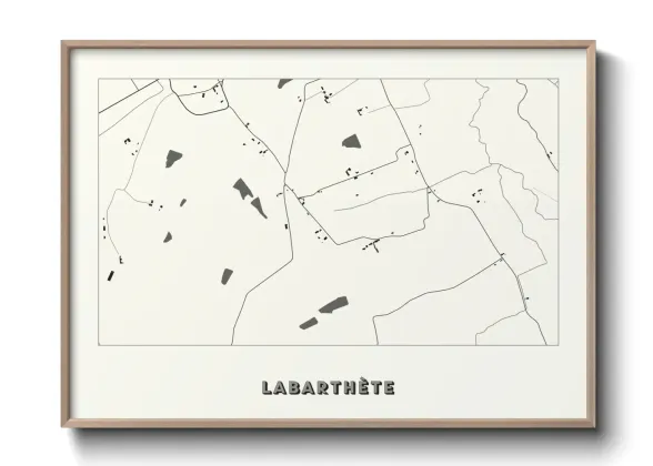 Une affiche de carte sur Labarthète