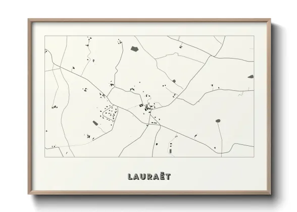 Une affiche de carte sur Lauraët