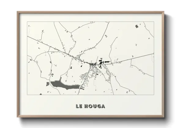 Une affiche de carte sur Le Houga