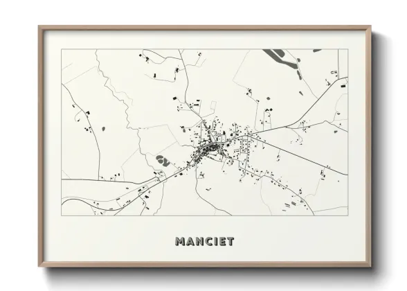Une affiche de carte sur Manciet