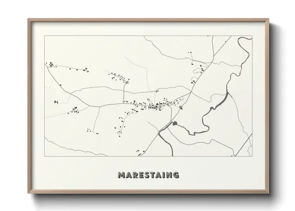 Une affiche de carte sur Marestaing