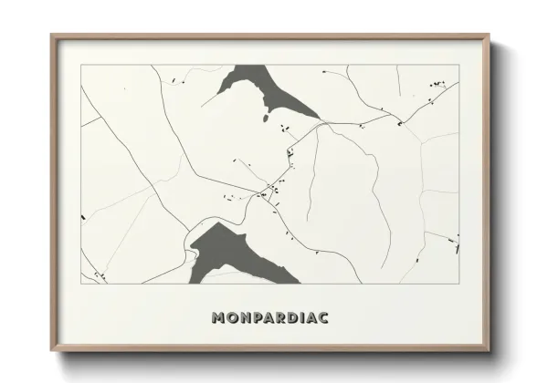 Une affiche de carte sur Monpardiac