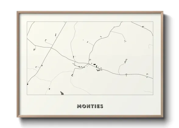 Une affiche de carte sur Monties