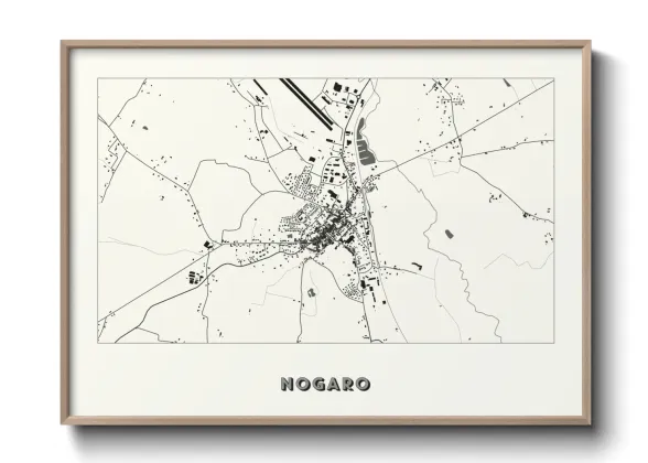 Une affiche de carte sur Nogaro