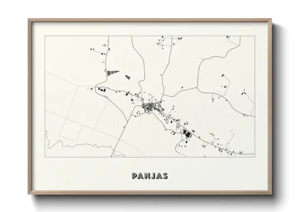 Une affiche de carte sur Panjas