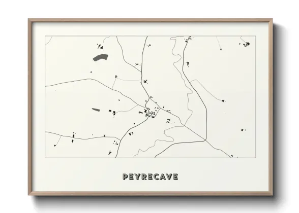 Une affiche de carte sur Peyrecave