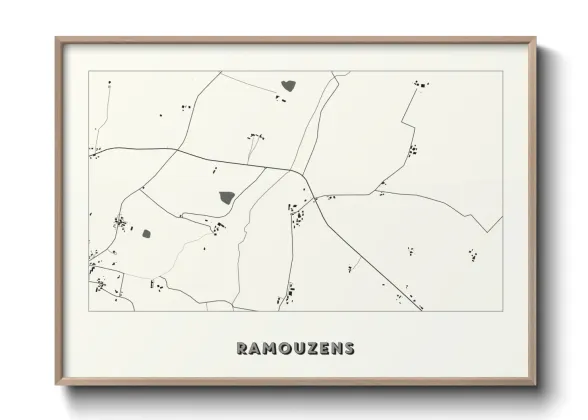 Une affiche de carte sur Ramouzens