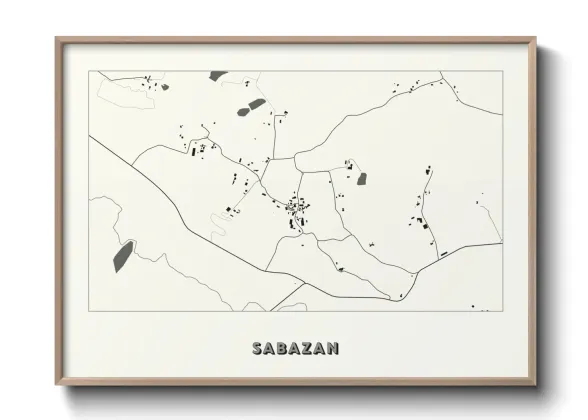 Une affiche de carte sur Sabazan