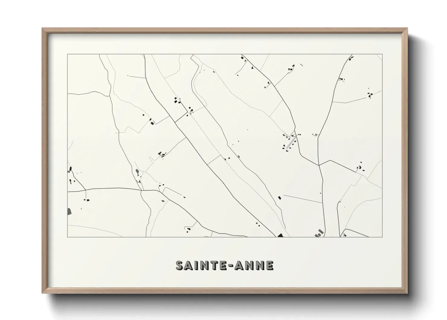 Un poster carteSainte-Anne