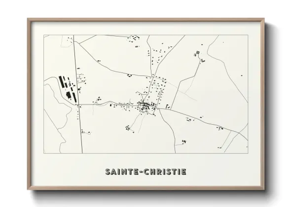 Une affiche de carte sur Sainte-Christie