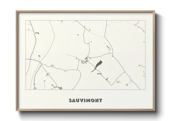 Une affiche de carte sur Sauvimont