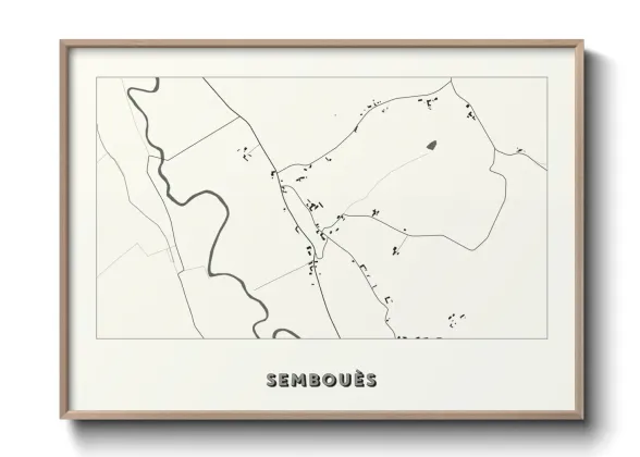 Une affiche de carte sur Sembouès