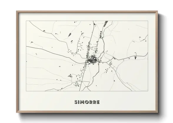 Une affiche de carte sur Simorre