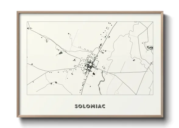 Une affiche de carte sur Solomiac
