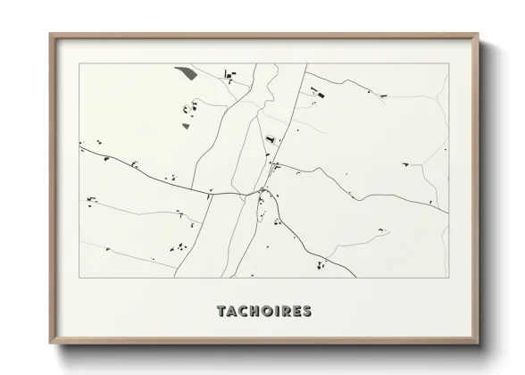 Une affiche de carte sur Tachoires