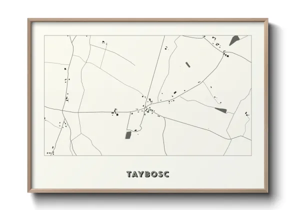Une affiche de carte sur Taybosc