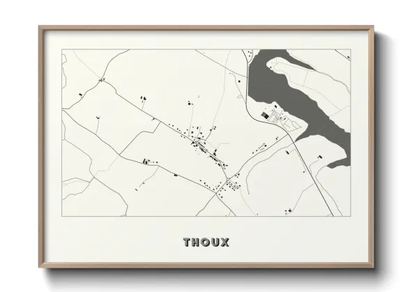 Une affiche de carte sur Thoux
